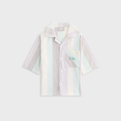 Kith Kids Striped Thompson Camp Shirt - Mykonos | Kith Mykonos