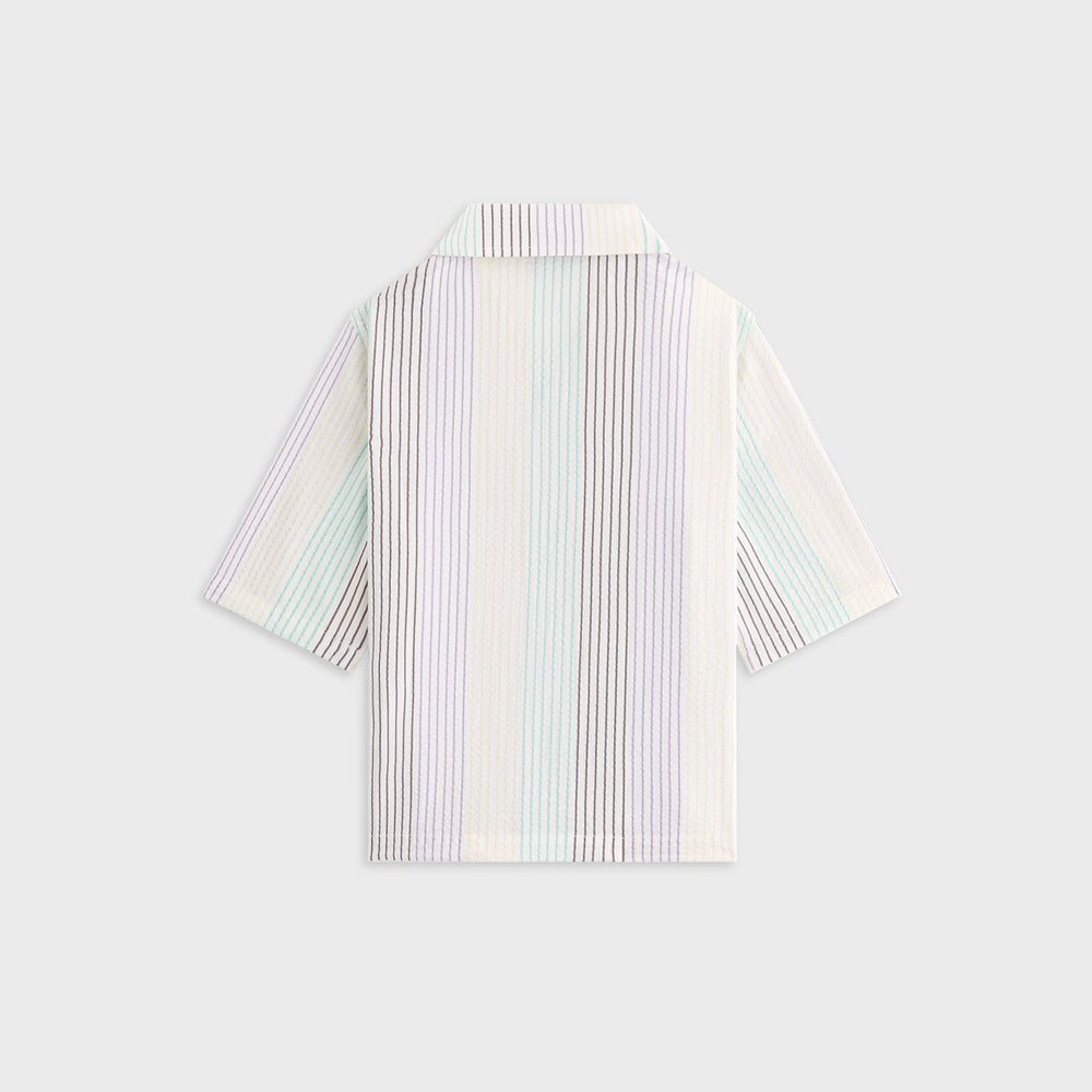 Kith Kids Striped Thompson Camp Shirt - Mykonos | Kith Mykonos