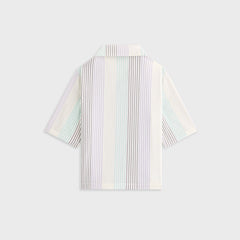 Kith Kids Striped Thompson Camp Shirt - Mykonos | Kith Mykonos
