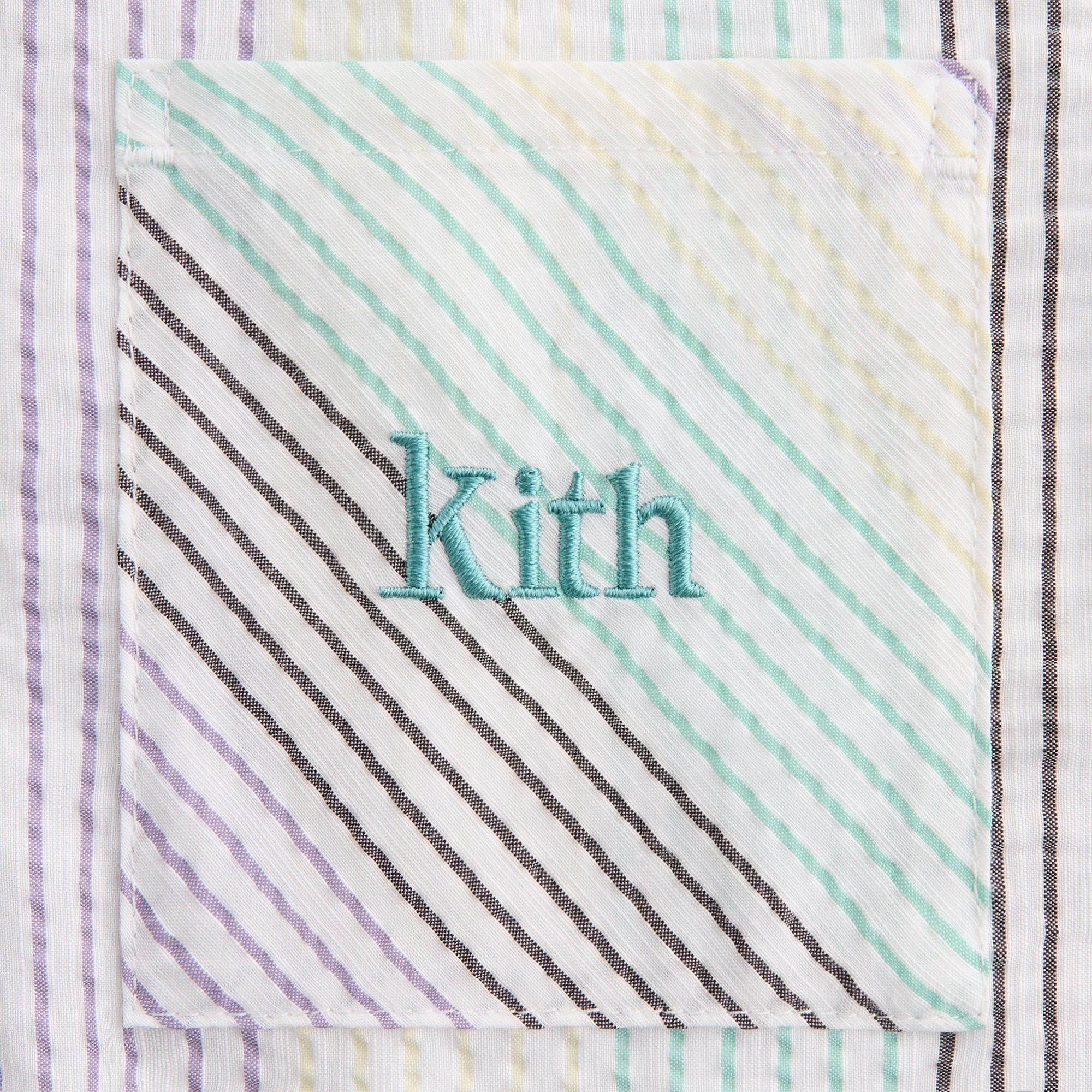 Kith Kids Striped Thompson Camp Shirt - Mykonos | Kith Mykonos