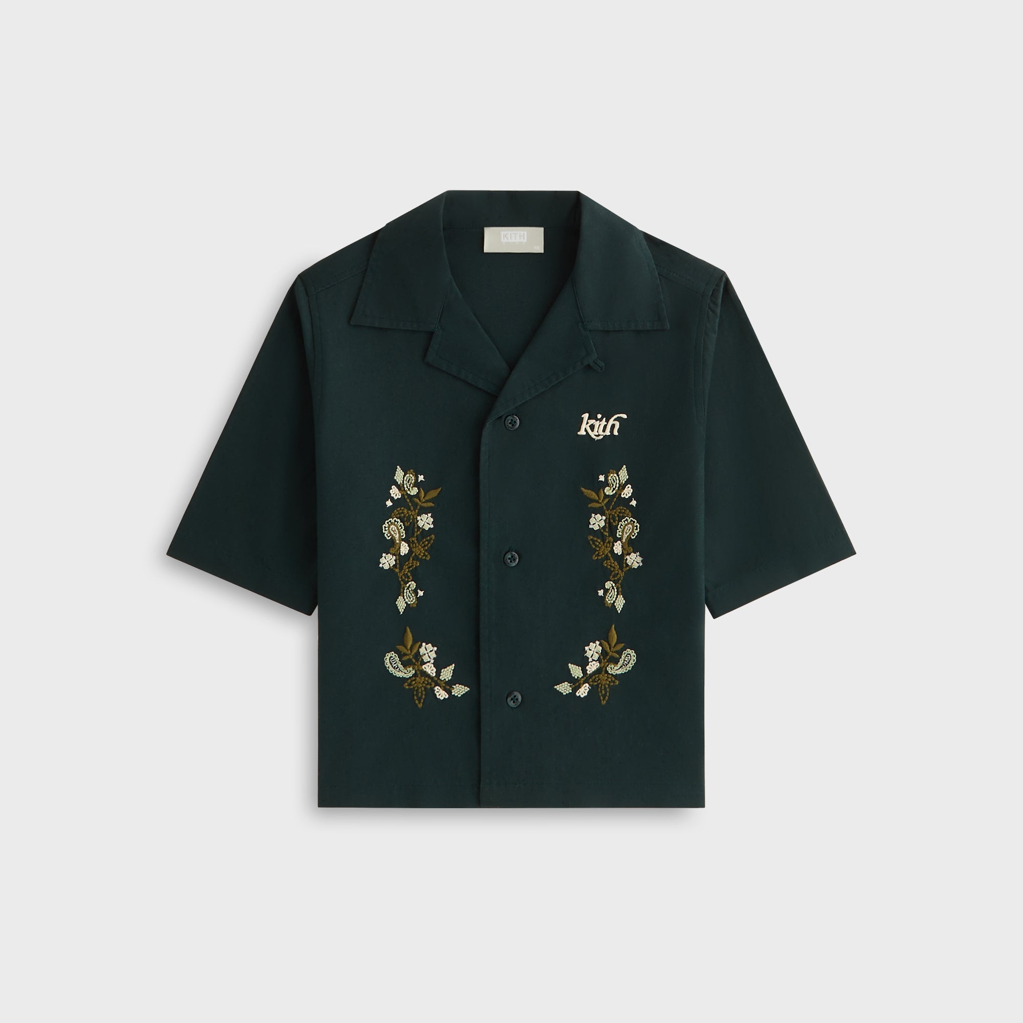 Kith Kids Novelty Thompson Camp Collar Shirt - Stadium | Kith Stadium