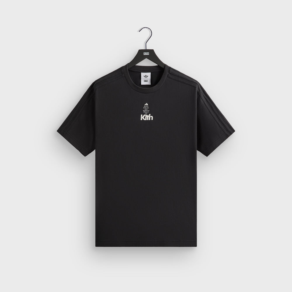 Kith for adidas Football Short Sleeve Tee - Black | Kith Black