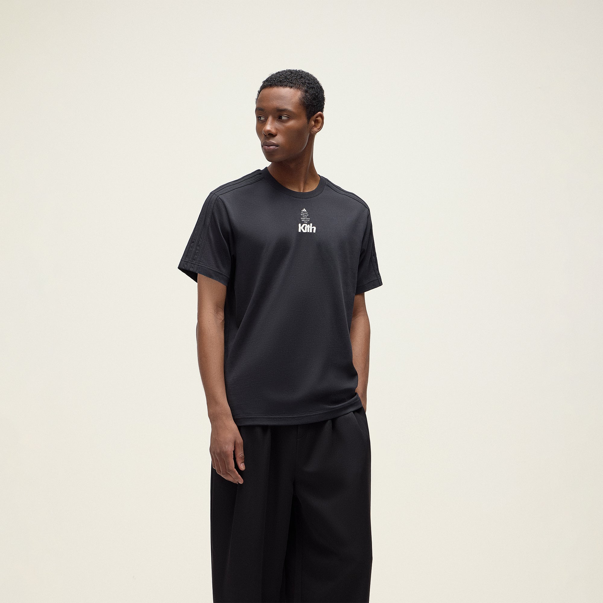 Kith for adidas Football Short Sleeve Tee - Black | Kith Black