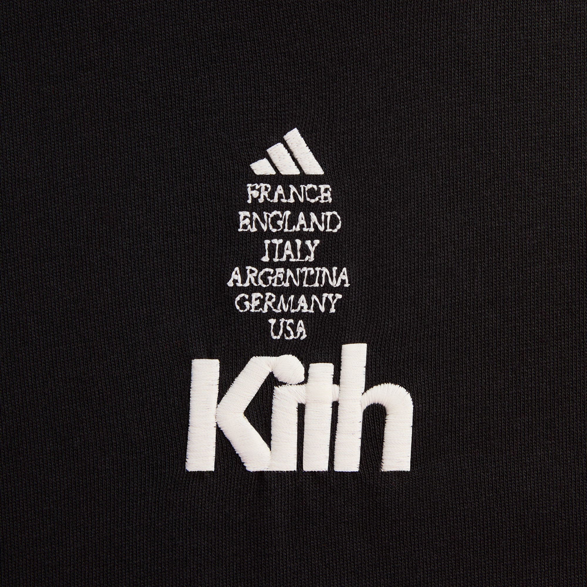 Kith for adidas Football Short Sleeve Tee - Black | Kith Black
