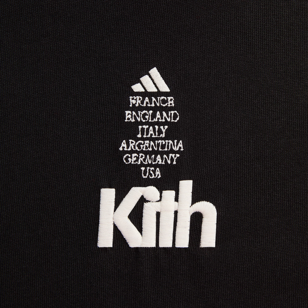 Kith for adidas Football Short Sleeve Tee - Black | Kith Black