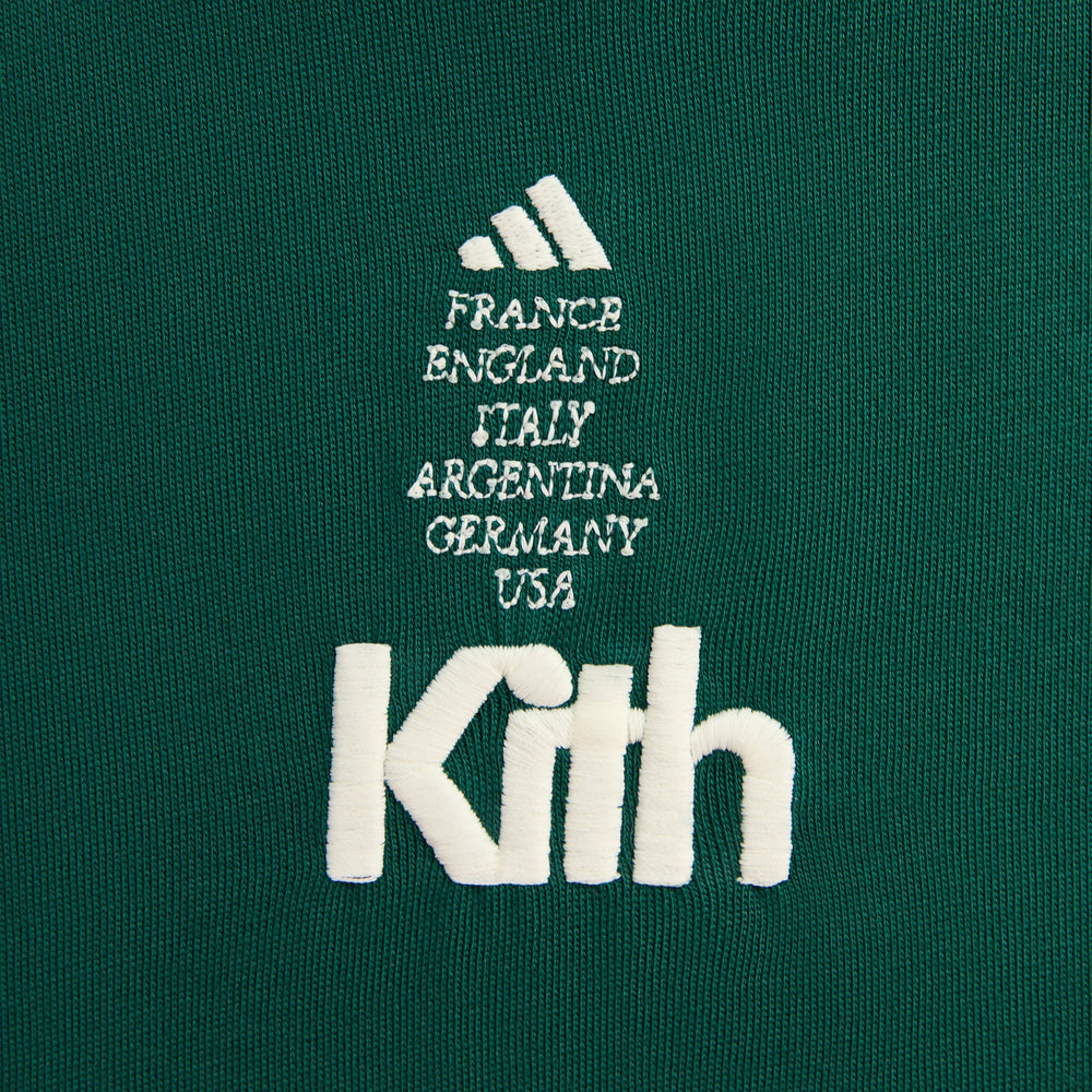 Kith for adidas Football Short Sleeve Tee - Green | Kith Green