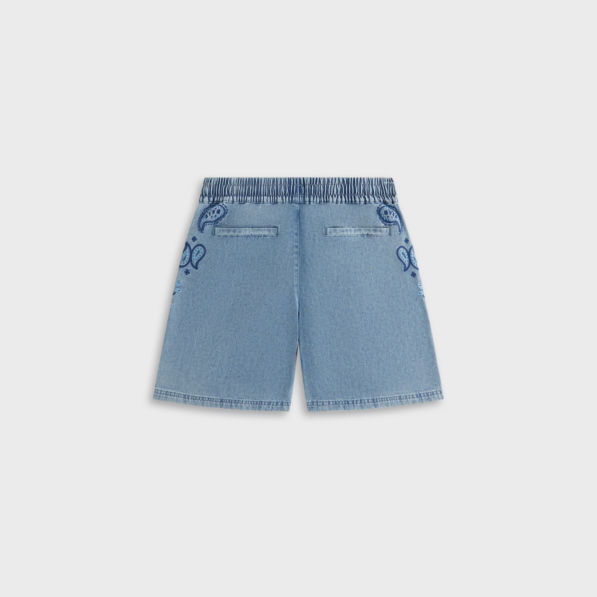 Kith Kids Floral Paisley Chambray Apollo Short - Kent Light Wash | Kith Kent Light Wash