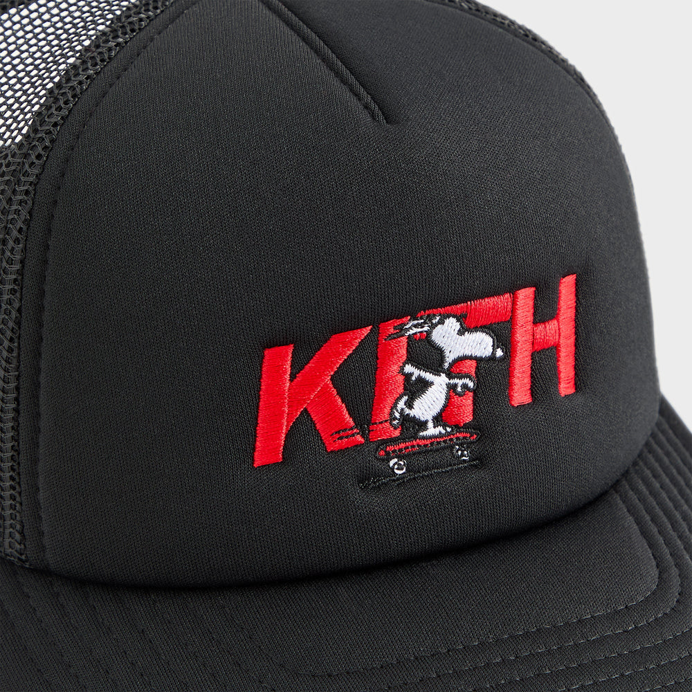 Kith Kids for Peanuts 75 Nolan Poly Foam Trucker - Black | Kith Black
