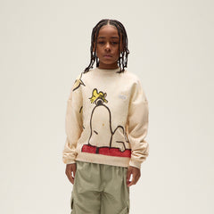 Kith Kids for Peanuts Sleeping Doghouse Crewneck - Sandrift | Kith Sandrift