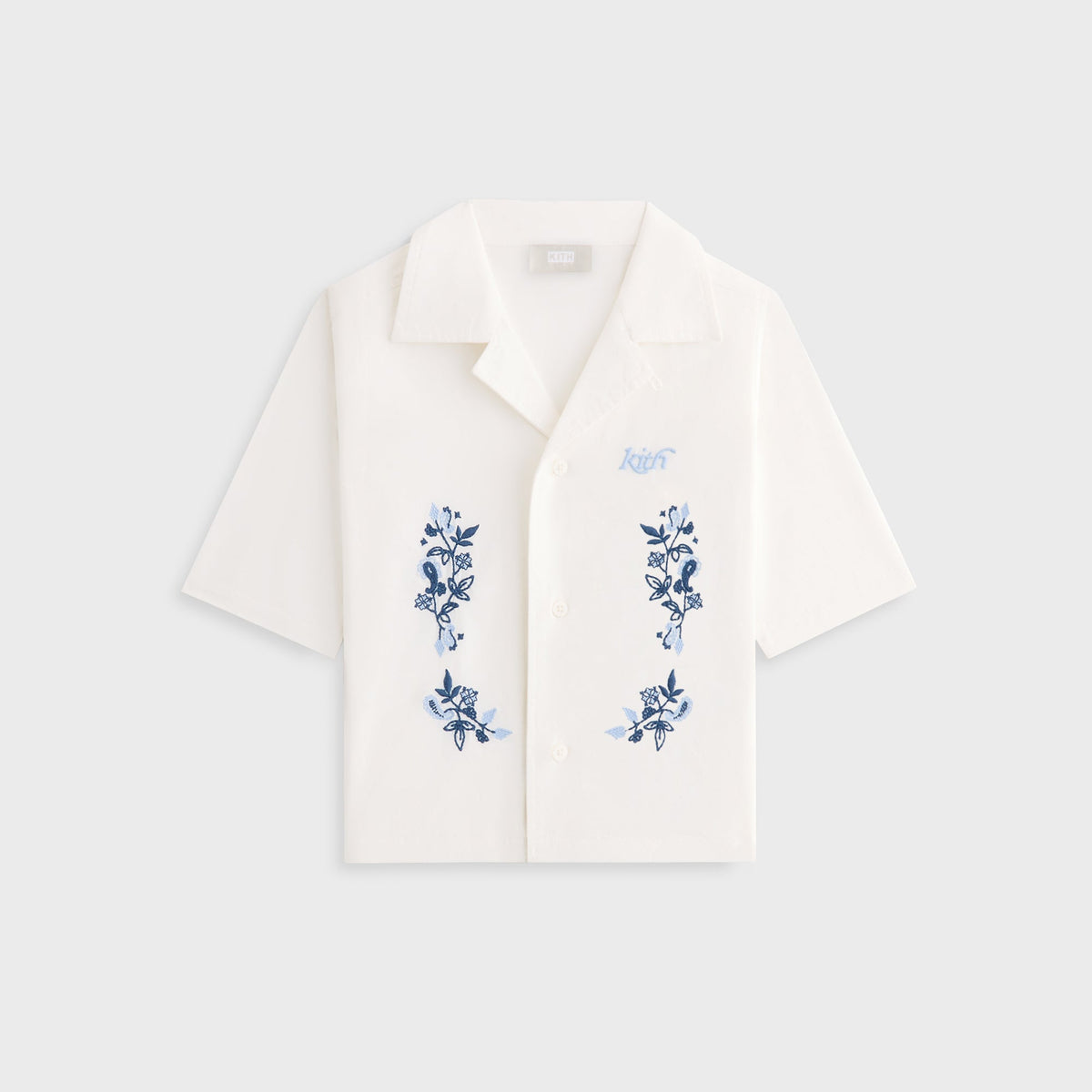 Kith Kids Novelty Thompson Camp Collar Shirt - White | Kith White