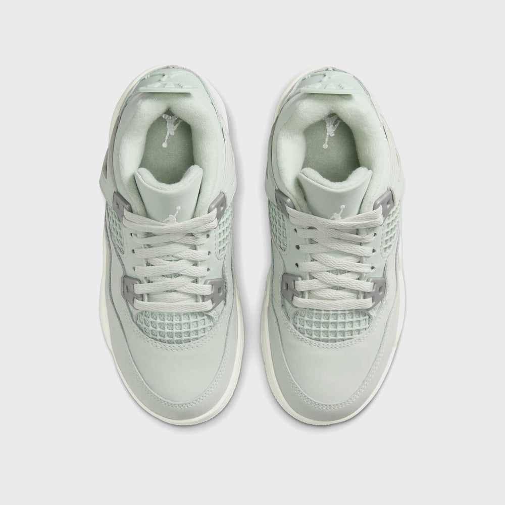 Nike PS Air Jordan 4 Retro S2 - Seafoam / Sail / Metallic Silver | Kith Seafoam / Sail / Metallic Silver