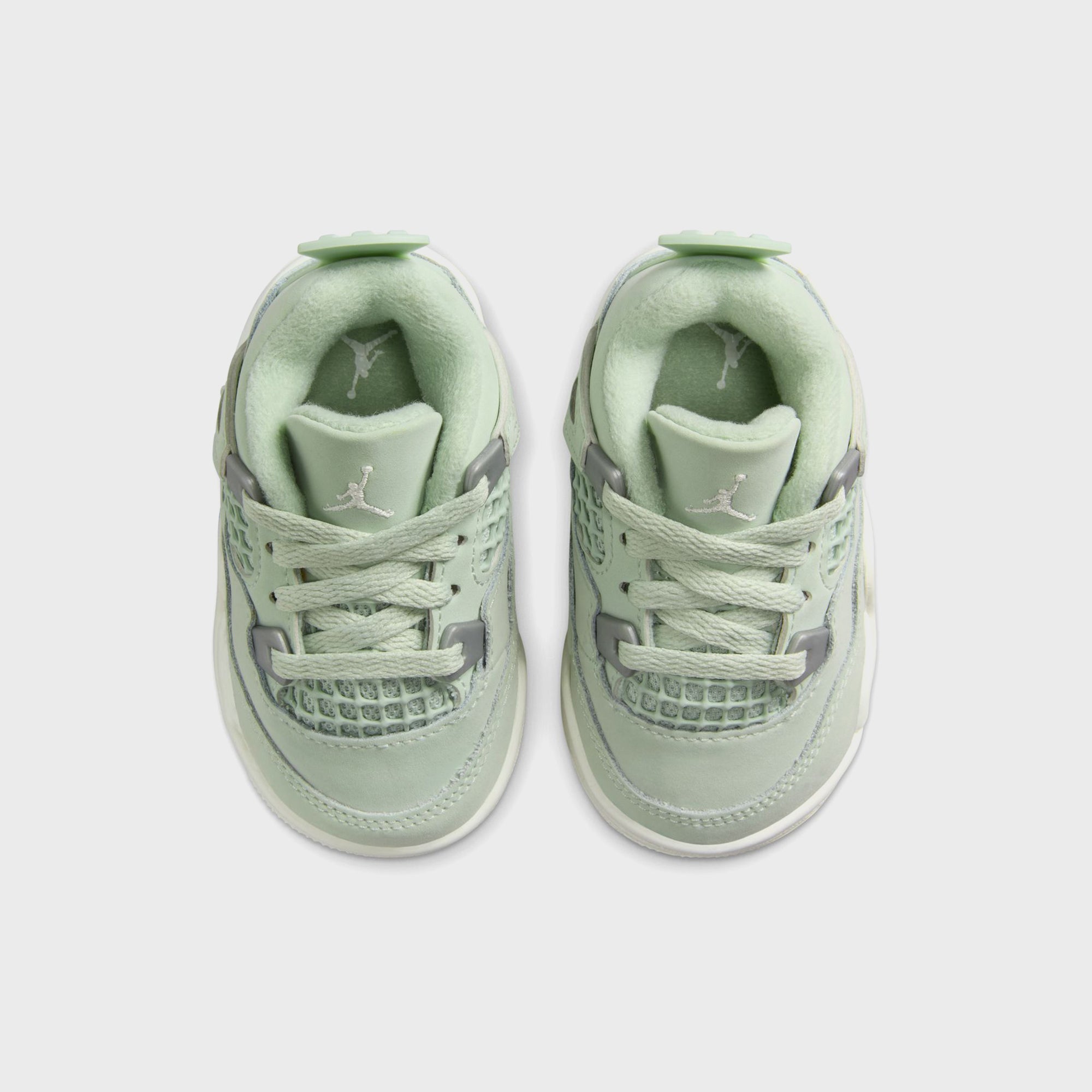 Nike TD Air Jordan 4 Retro S2 - Seafoam / Sail / Metallic Silver | Kith Seafoam / Sail / Metallic Silver