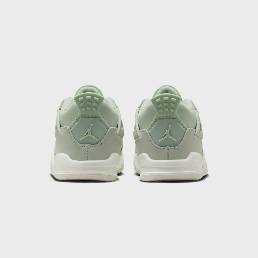 Nike TD Air Jordan 4 Retro S2 - Seafoam / Sail / Metallic Silver | Kith Seafoam / Sail / Metallic Silver