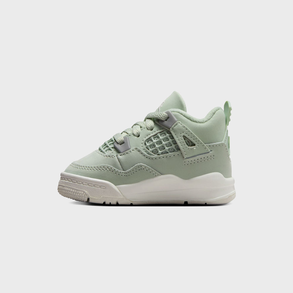 Nike TD Air Jordan 4 Retro S2 - Seafoam / Sail / Metallic Silver | Kith Seafoam / Sail / Metallic Silver