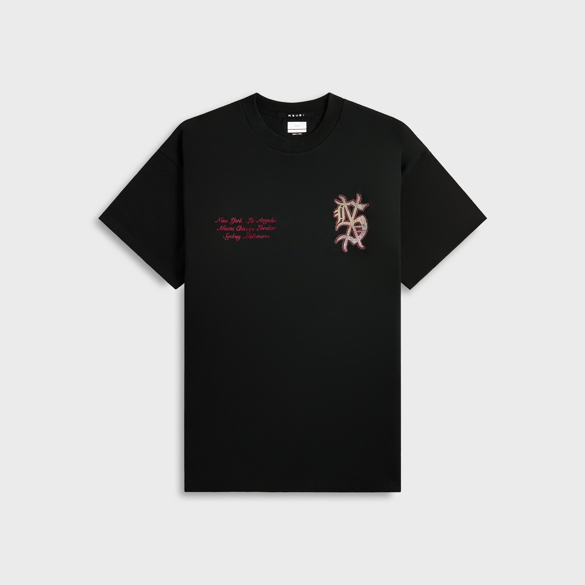 Ksubi Playoff Ekcess Tee - Jet Black | Kith Jet Black