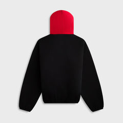 Essentials Bulls Core Fleece Pull Over Hoodie - Black / Red | Kith Black / Red