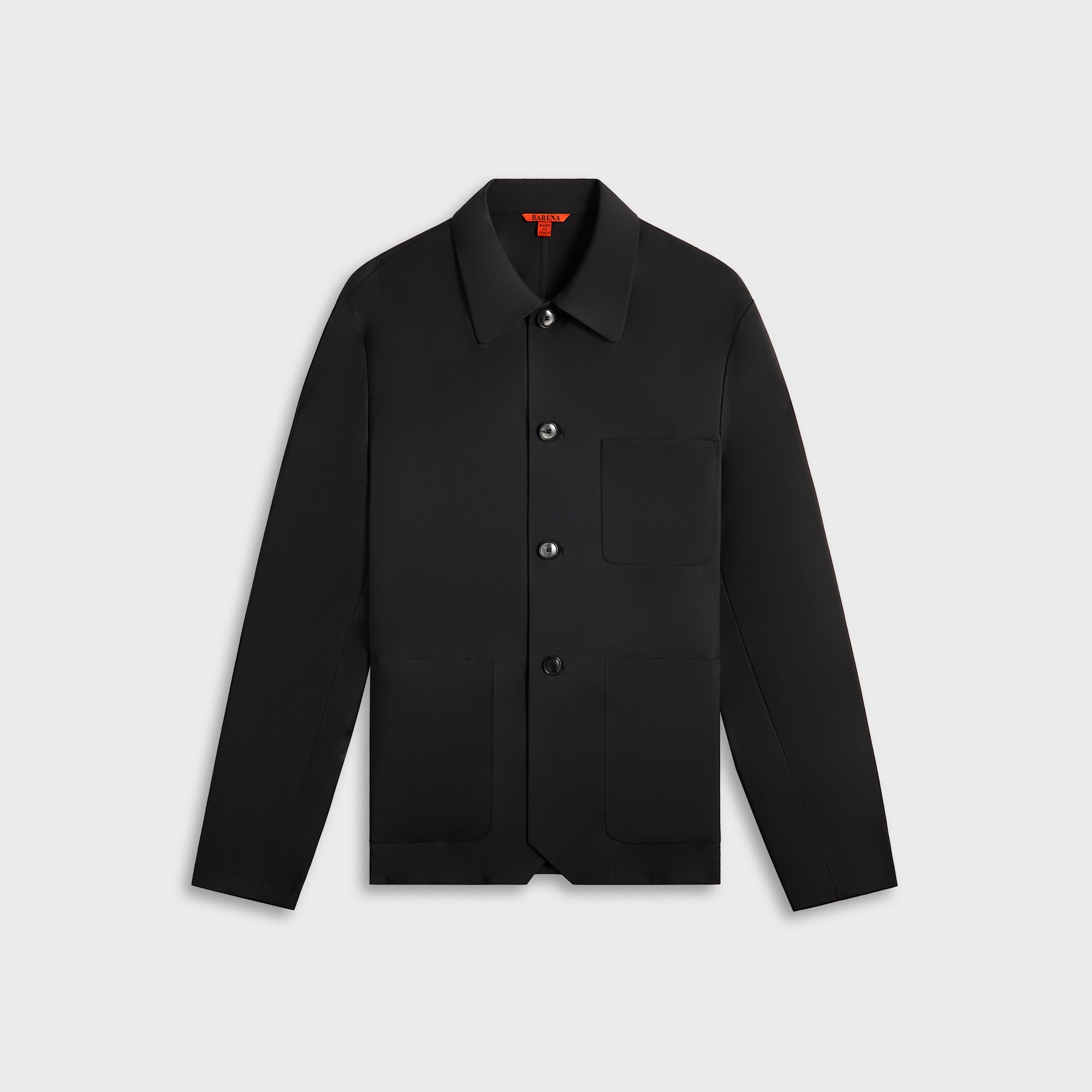 Barena Overshirt Visal Tropical Piombo - Black | Kith Black