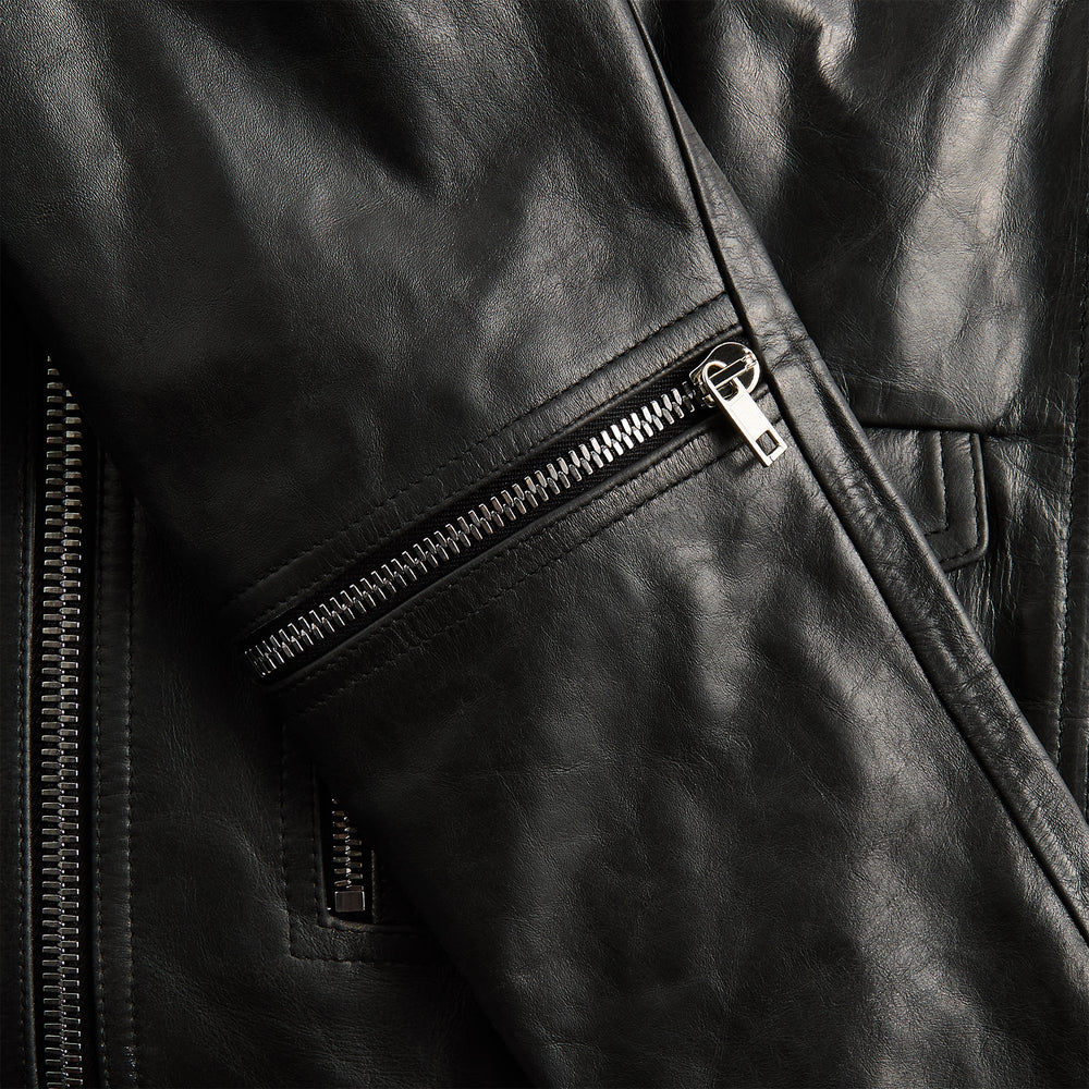 Rick Owens Giacca Pelle Bauhaus Stooges - Black | Kith Black