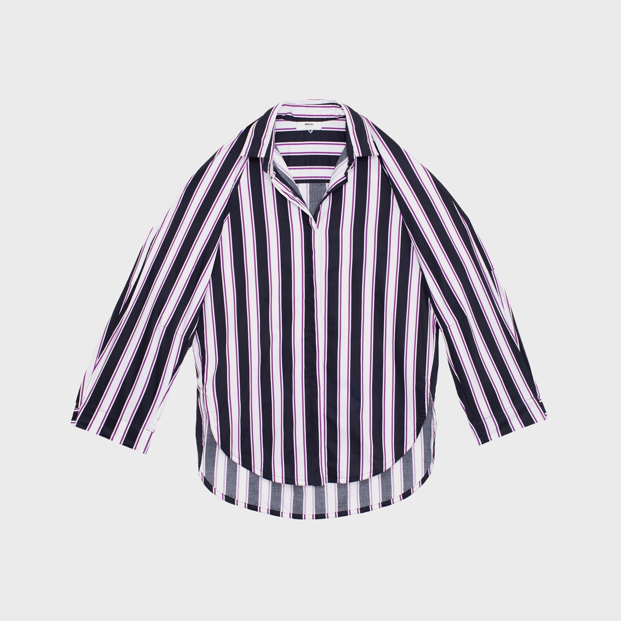 Mikoh Paseo Drop Shoulder Button Up Long Sleeve Shirt - Aura | Kith Aura