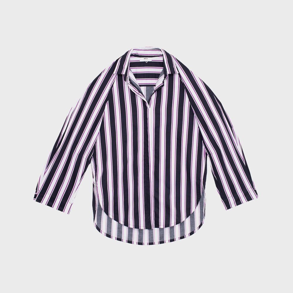 Mikoh Paseo Drop Shoulder Button Up Long Sleeve Shirt - Aura | Kith Aura