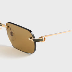 Cartier 55 Sunglasses - Gold / Brown | Kith Gold / Brown