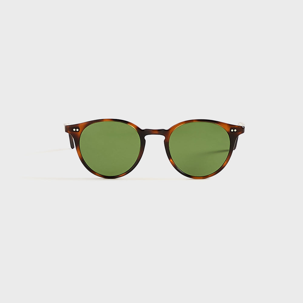 Garrett Leight Clune Sunglasses - Spotted Brown Shell / Semi Flat Pure | Kith Spotted Brown Shell / Semi Flat Pure Green