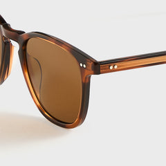 Garrett Leight Brooks Sunglasses - Spotted Brown Shell / Semi Flat Pur | Kith Spotted Brown Shell / Semi Flat Pure Coffee Polar