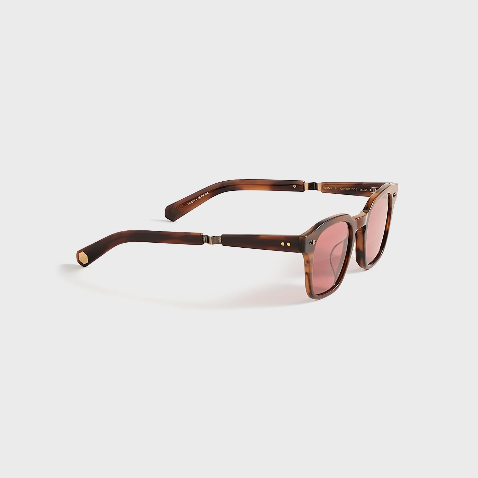 Garrett Leight Adonis Sunglasses - Moth Tortoise Antique Gold / Semi F | Kith Moth Tortoise Antique Gold / Semi Flat Tahitian Rose