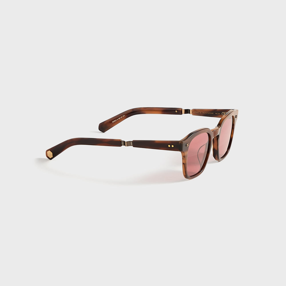 Garrett Leight Adonis Sunglasses - Moth Tortoise Antique Gold / Semi F | Kith Moth Tortoise Antique Gold / Semi Flat Tahitian Rose