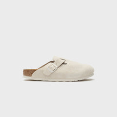 Birkenstock Boston SFB Antique - White Suede | Kith White Suede