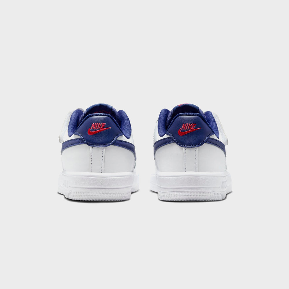 Nike PS Force 1 Low Easyon Bp - White / University Red / Deep Royal Bl | Kith White / University Red / Deep Royal Blue