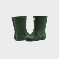 Hunter Little Kids First Classic Wellington Boot - Green | Kith Green