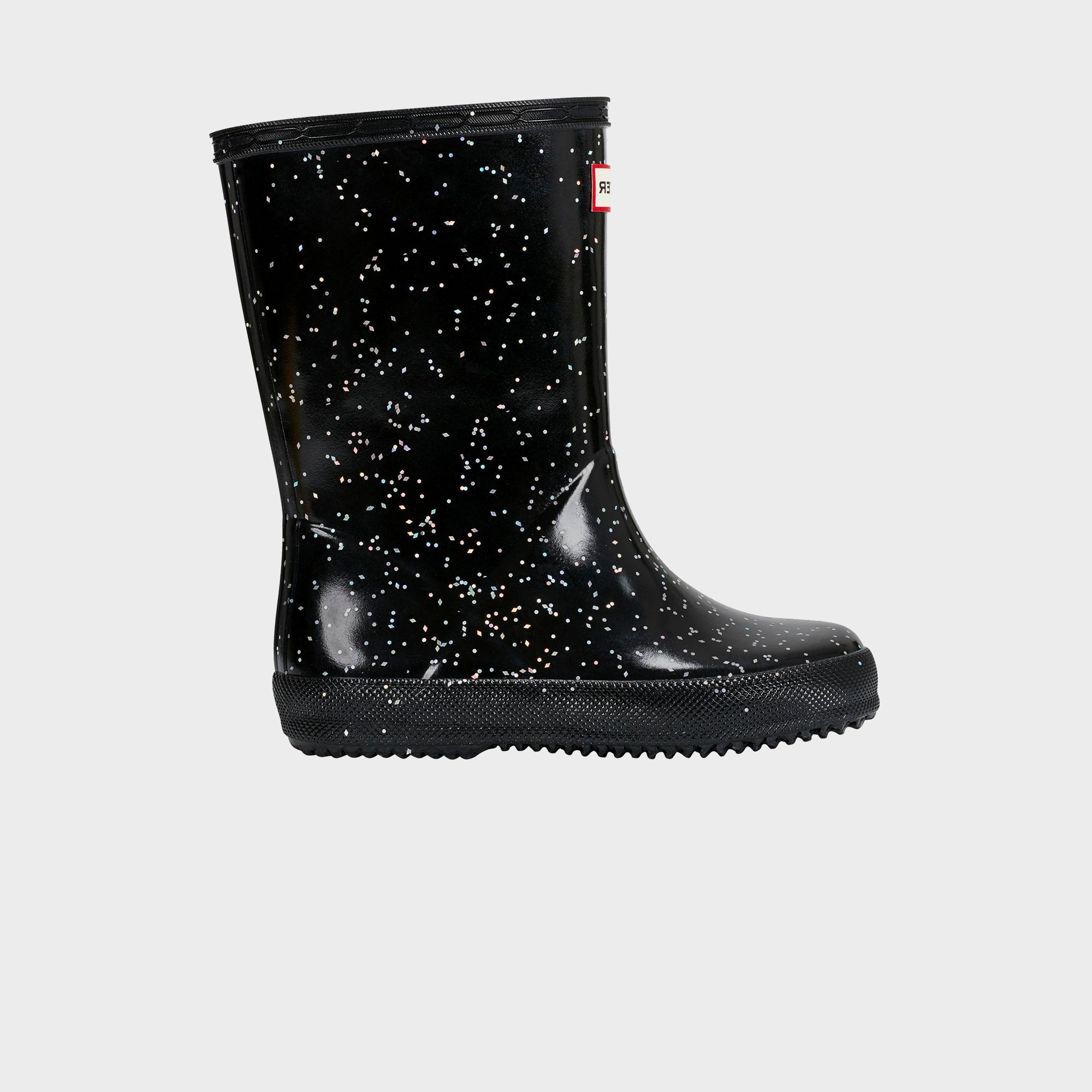 Hunter Little Kids First Classic Wellington Boot - Glitter Black | Kith Glitter Black