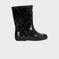 Hunter Little Kids First Classic Wellington Boot - Glitter Black | Kith Glitter Black