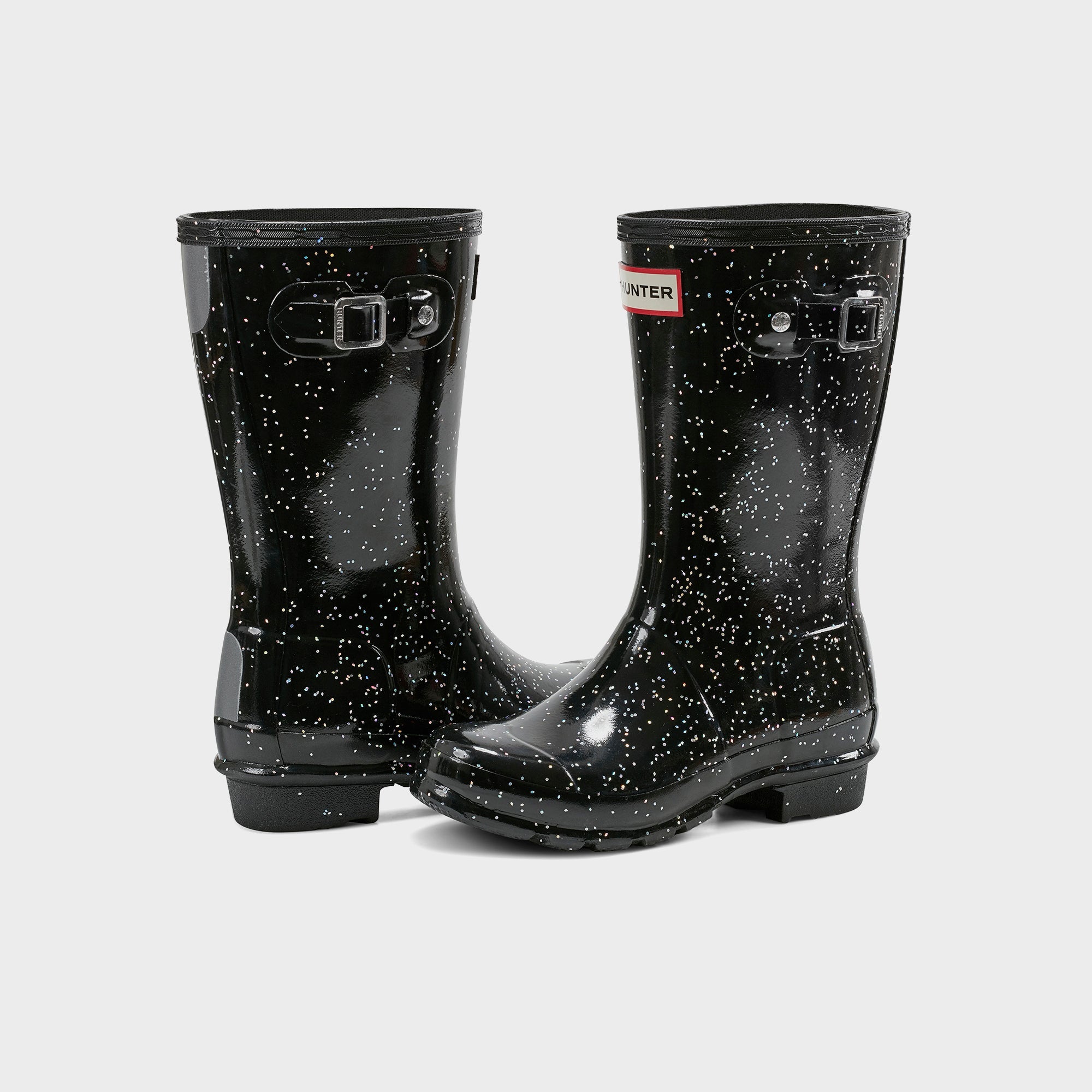 Hunter Kids Original Rain Boot - Glitter Black | Kith Glitter Black