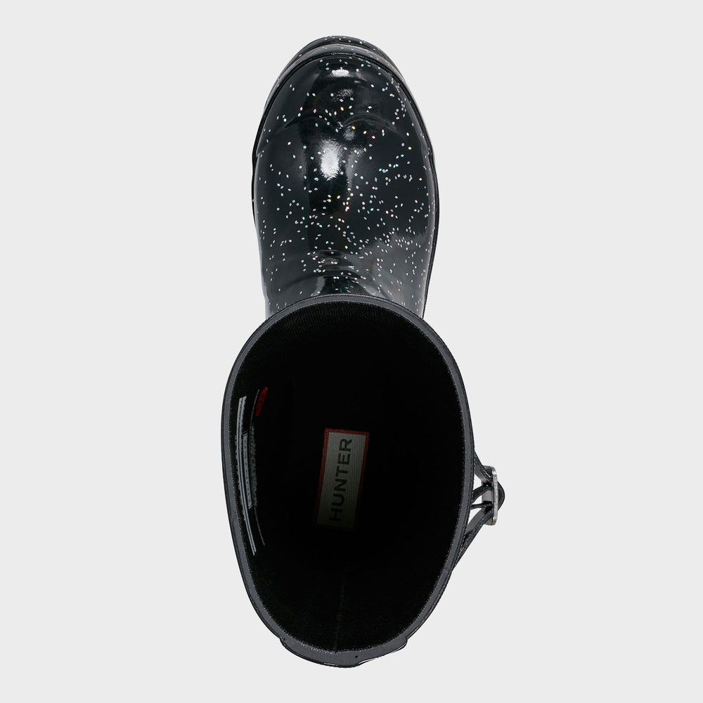 Hunter Kids Original Rain Boot - Glitter Black | Kith Glitter Black