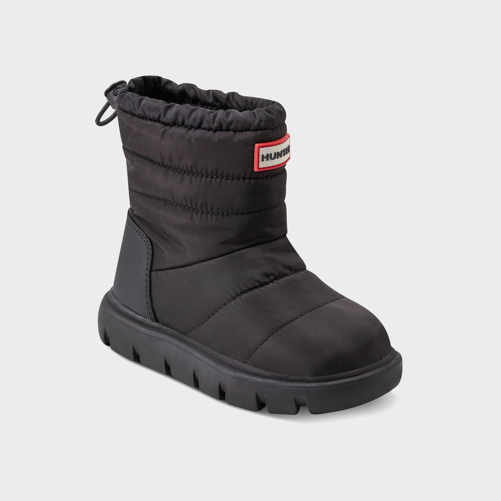 Hunter Kids Cuddle Lug Insulated Waterproof Snow Boot - Black | Kith Black