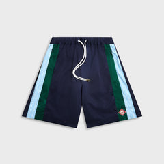 Casablanca Nylon Pleated Track Short - Navy | Kith Navy