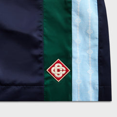 Casablanca Nylon Pleated Track Short - Navy | Kith Navy