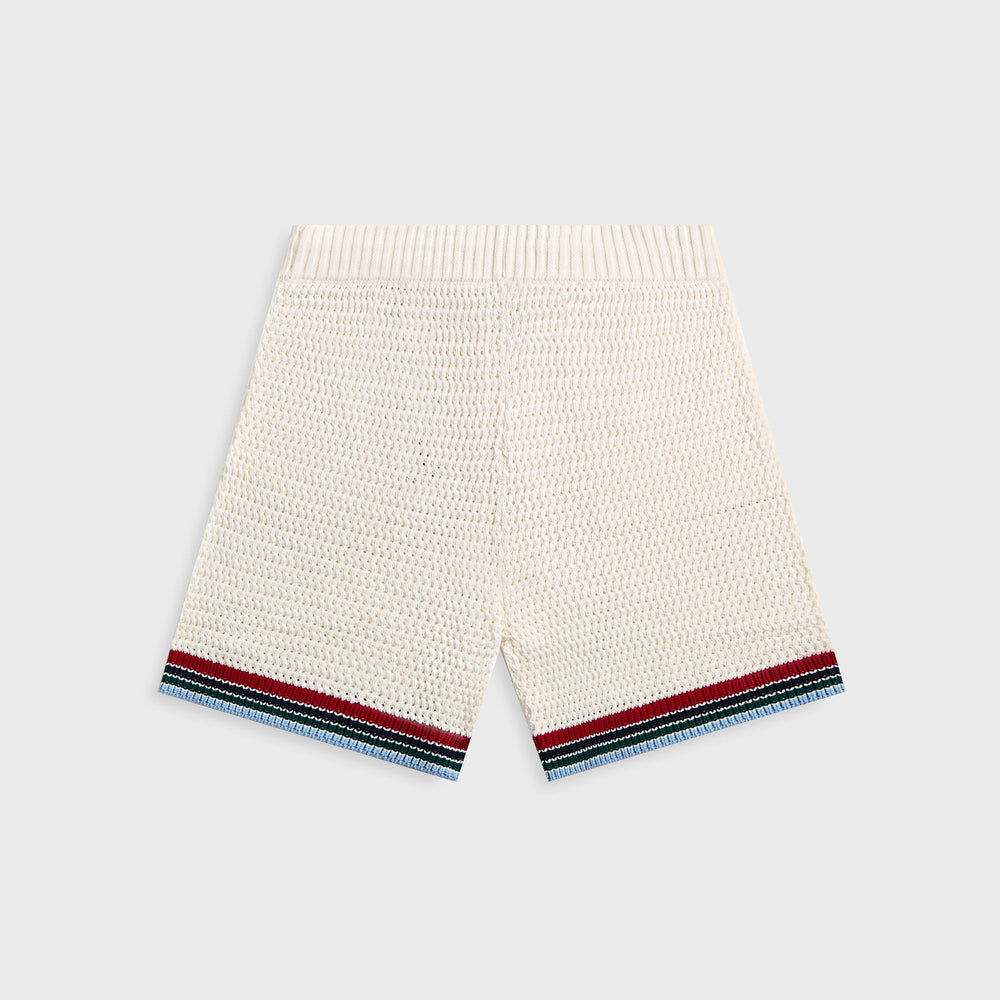 Casablanca Sporty Crochet Short - White | Kith White