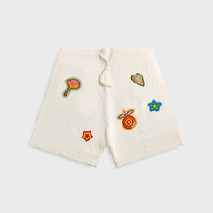 Casablanca Crochet Short With Patches - White | Kith White