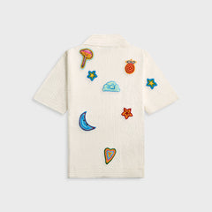 Casablanca Crochet Shirt With Patches - White | Kith White