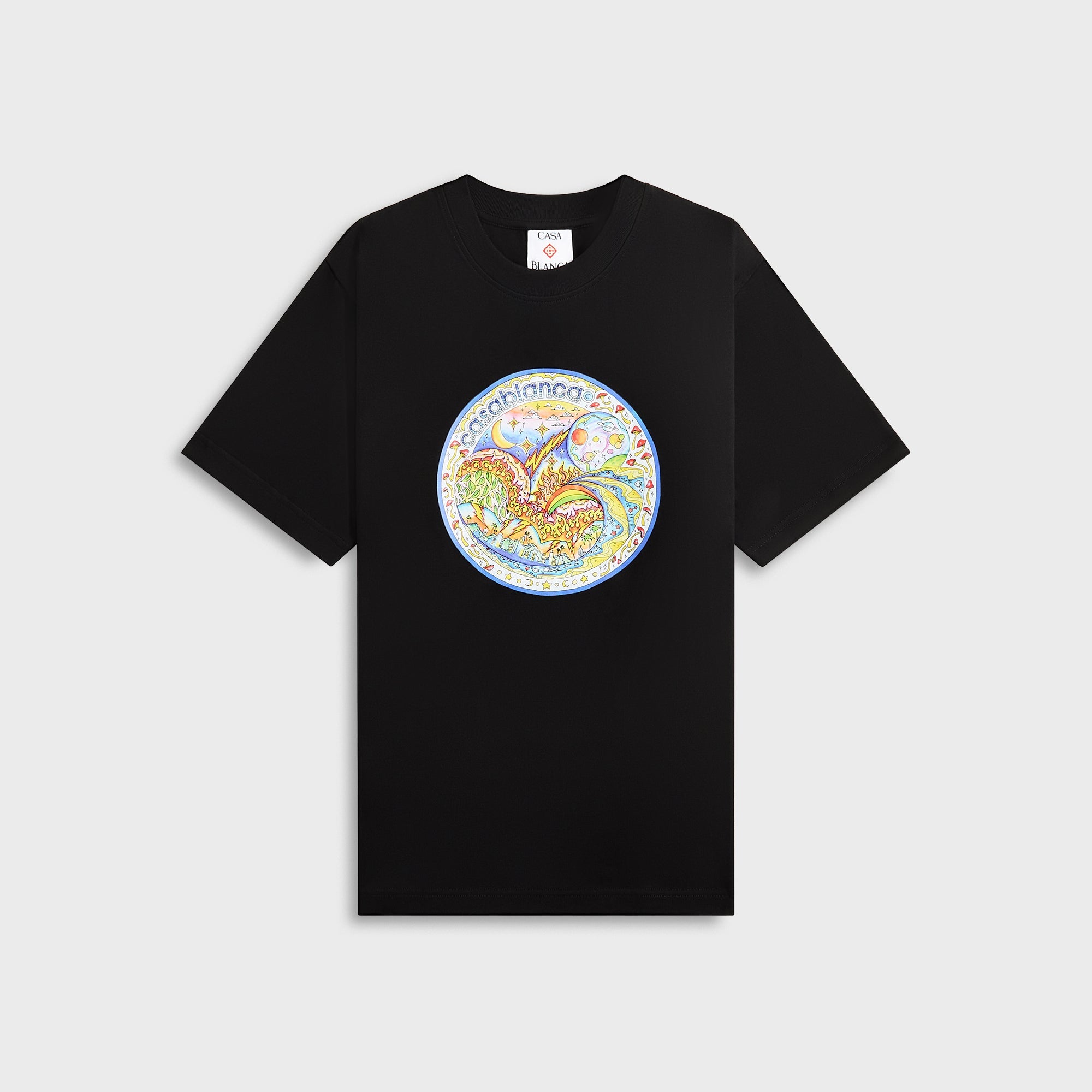 Casablanca The Four Elements Printed Tee - Black | Kith Black