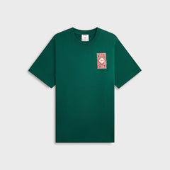 Casablanca Gothic Stacked Logo Screen Printed Tee - Green | Kith Green