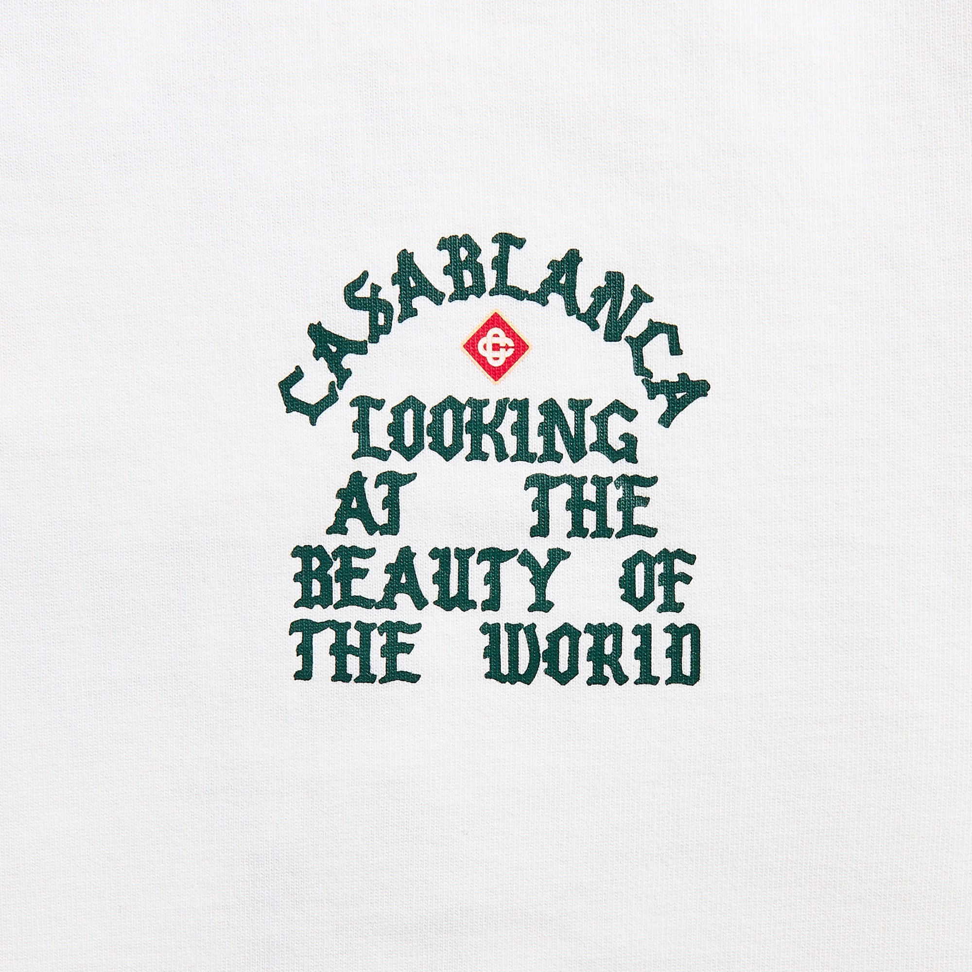 Casablanca Looking At The Beauty Of The World Printed Tee - White | Kith White
