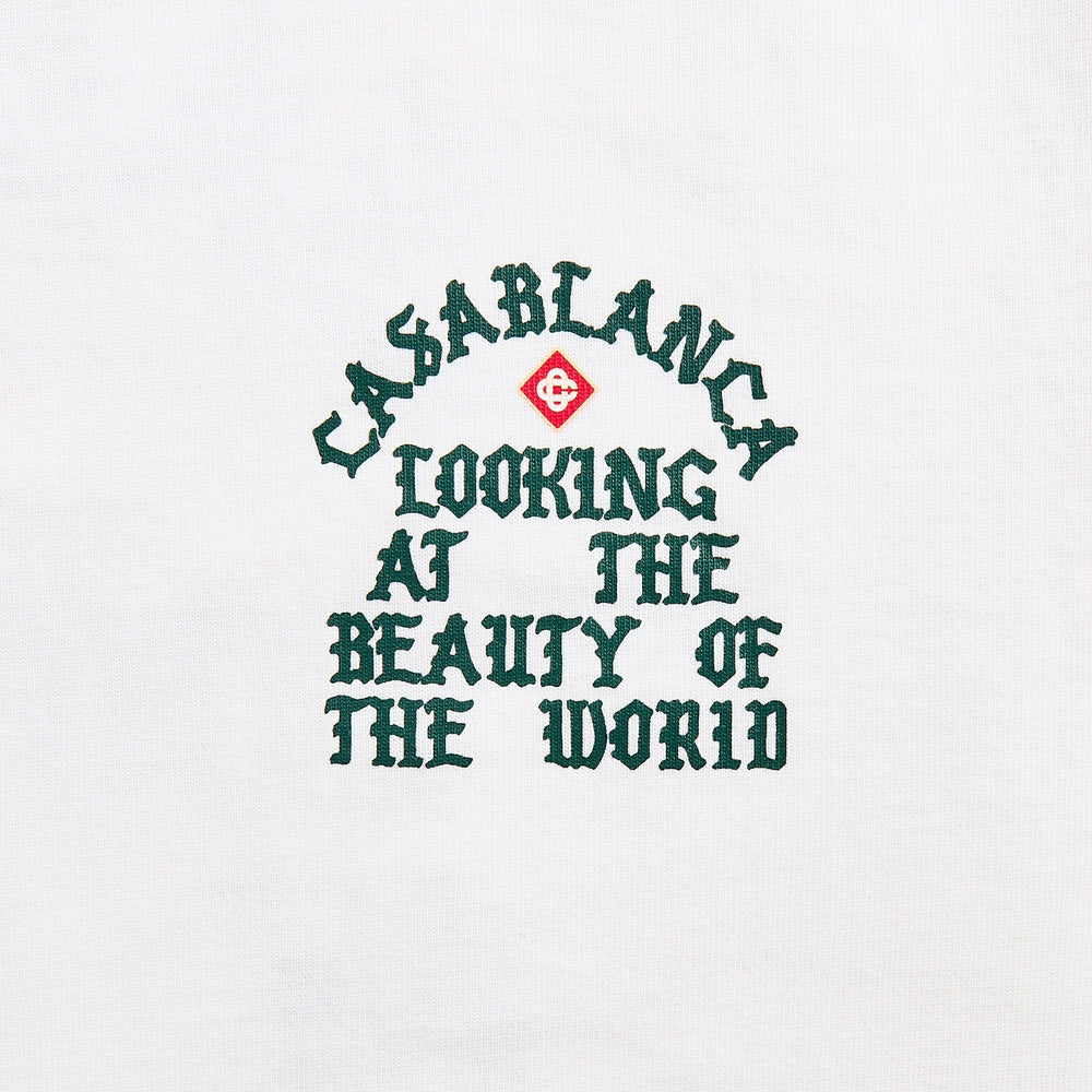 Casablanca Looking At The Beauty Of The World Printed Tee - White | Kith White