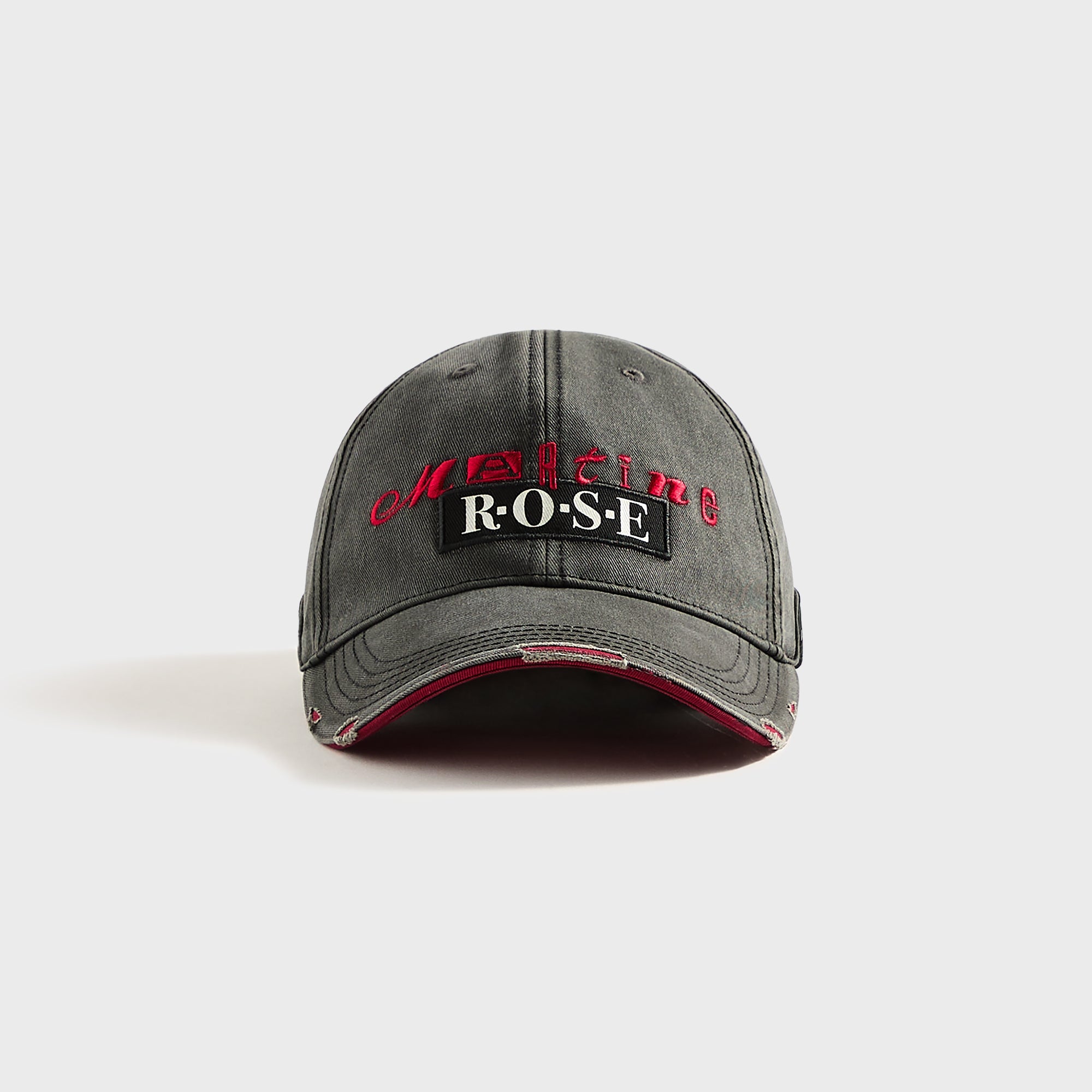 Martine Rose Roll Back Cap - Grey / Red | Kith Grey / Red