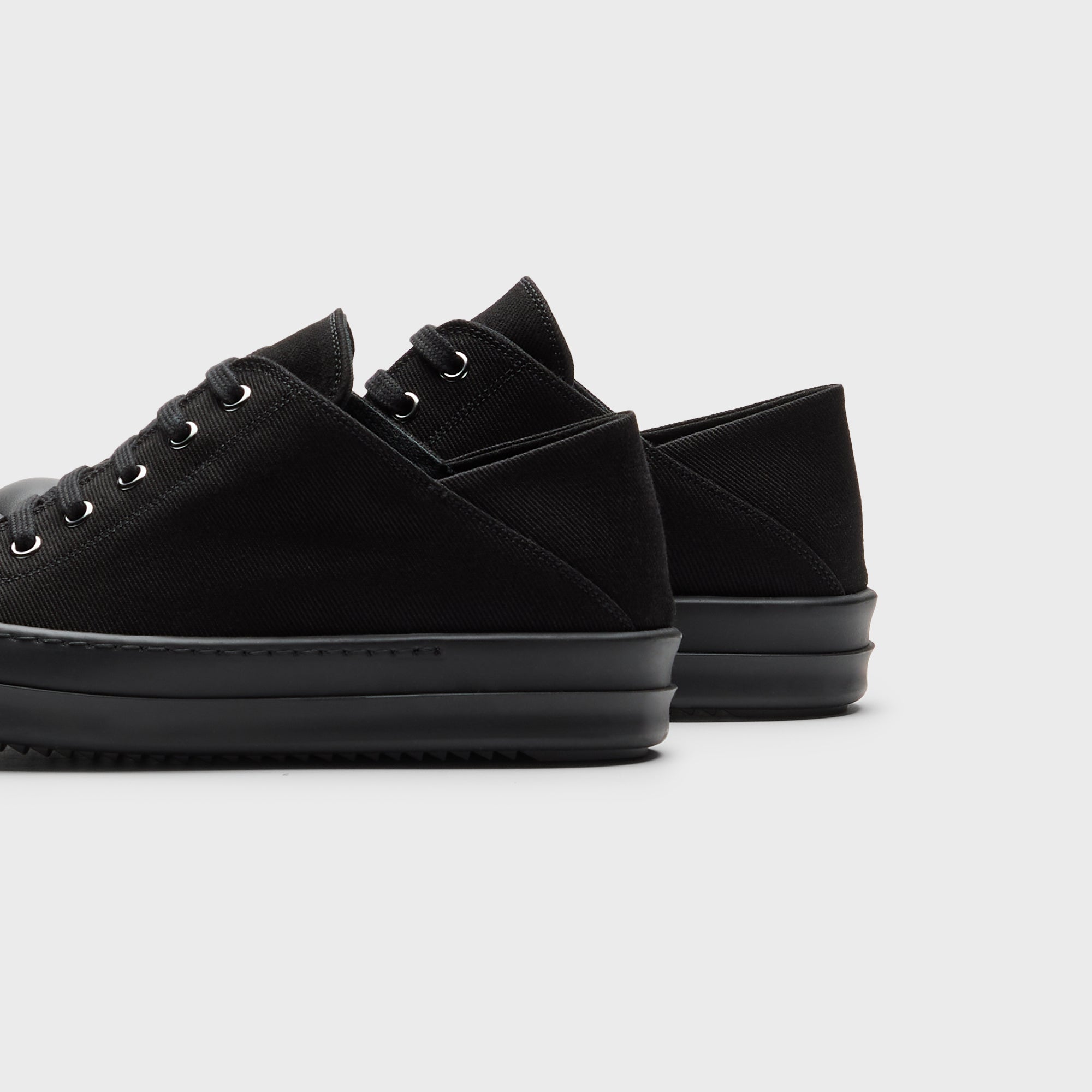 Rick Owens WMNS Slip-On Scarpe in Denim - All Black | Kith All Black