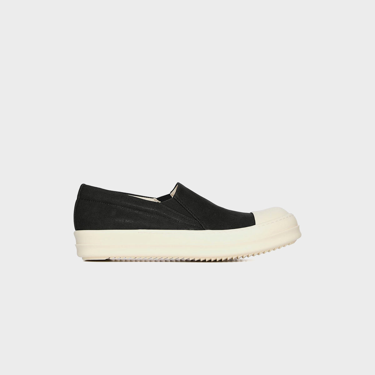 Rick Owens Boat Sneaks Scarpe - Denim Black / Milk / Milk | Kith Denim Black / Milk / Milk