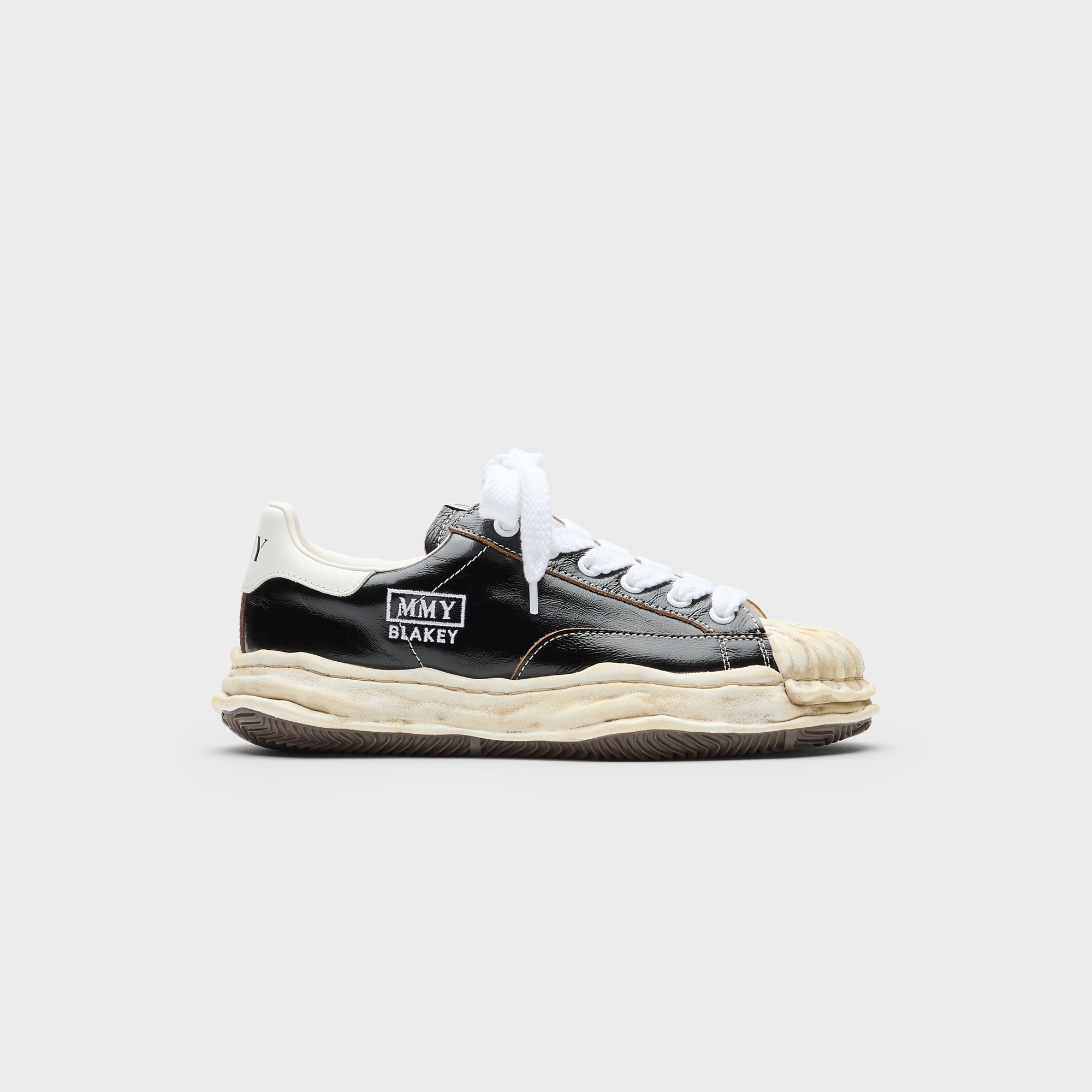 Mihara Yasuhiro Blakey Original Sole Wrinkled Leather Low Top Sneaker | Kith Black